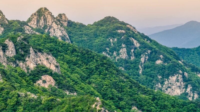 Hike the beautiful Gyeryongsan National Park, which officers multiple trails to the 15 different summits in the national park.
