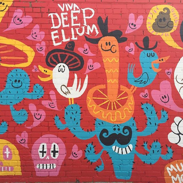 Want to see some of the best murals in Dallas? Want to discover the most instagrammable spots in Dallas? Look no further than Deep Ellum. You will find approximately 50 different murals in a couple block radius. Check out and explore what this hip portion of Dallas has to offer! #dallas #texas #murals