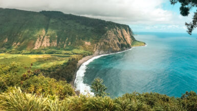 Waipi'o Valley Lookout is a secret gem on the north portion of the Big Island. The lookout is great for a quick visit or one of the steepest hikes on the island! The view out over the Waipi'o Valley is beautiful, and also provides a great location for a picnic #hawaii #bigisland #waipiovalley