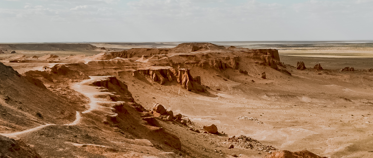 Hiking the Flaming Cliffs in the Gobi Desert — Oceans to Alpines