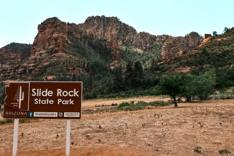 Exploring around slide rock state park. Looking for things to do in Sedona, Arizona? Then check out one of the world's natural water slides. Slide Rock State Park offers an escape from the Arizona heat with a chance to dip in the chilly water - or slide down the smooth rocks. #arizona #sliderock #sedona 