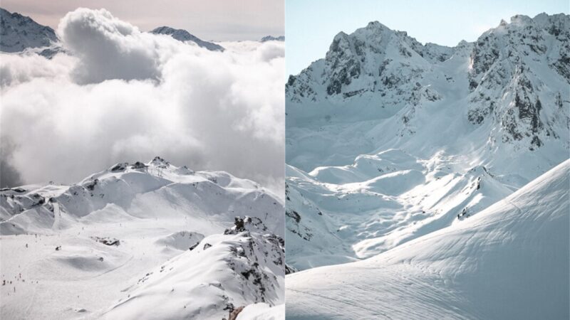 Verbier vs. Courchevel: Two iconic Alpine resorts offering unique ski experiences—luxury and refined slopes in Courchevel versus thrilling off-piste adventures and vibrant après-ski in Verbier.